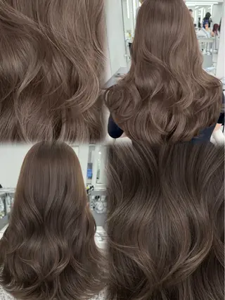 ロング カラー 顔まわりの神様✨ 透明感カラー藤嶋秀幸のヘアスタイル