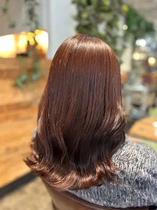 セミロング カラー 艶髪/レイヤー 🦋MIYUUのヘアスタイル