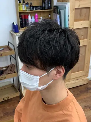 ショート メンズ クセを最大限に活かす メンズパーマ奈良大祐のヘアスタイル