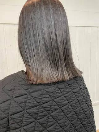 セミロング カラー パーマ ヘアアレンジ newi grande 横浜店のヘアスタイル