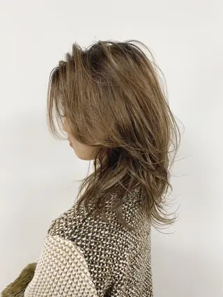 セミロング カラー nubes所属・🌟高田 聖菜🌟のヘアスタイル