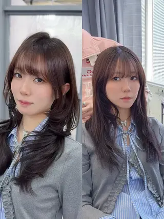 ロング 永田竜一/髪質改善/ 大人可愛い/レイヤーのヘアスタイル