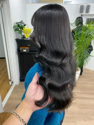 ロング カラー 韓国風×透明感カラー 髪質改善オタベシンヤのヘアスタイル