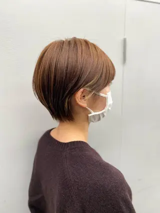 ショート 京都レイヤーカット/ 縮毛矯正/羽柴りくのヘアスタイル