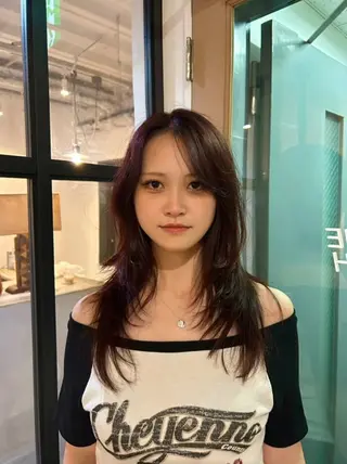 ロング カラー 【ボブ/縮毛矯正 /髪質改善】motoのヘアスタイル