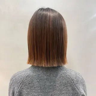 ミディアム Misaki /ボブ/縮毛矯正のヘアスタイル