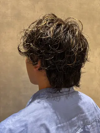 ショート パーマ メンズ 宮嶋 勇輔のヘアスタイル