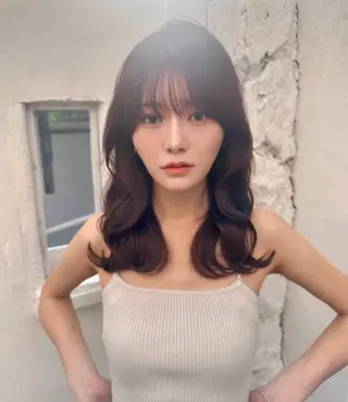 セミロング 銀座副店長/レイヤー /髪質改善/田島のヘアスタイル