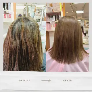 セミロング あや/くせ毛美容師 による縮毛矯正のヘアスタイル