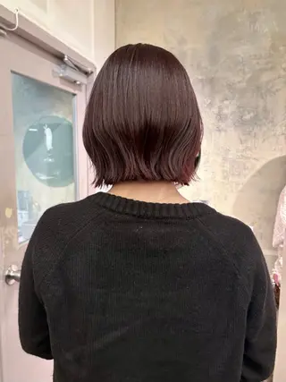 ミディアム カラー karin🌛ボブ／ 透明感たっぷりカラーのヘアスタイル