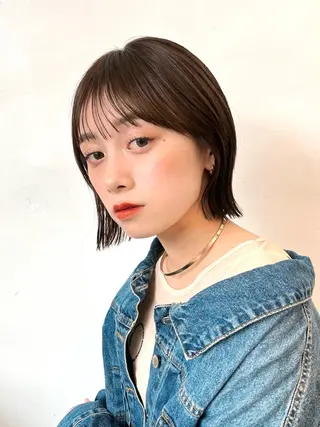 ミディアム カラー ヘアアレンジ 🌱ボブ/レイヤー/ ベージュ/あやみ✨のヘアスタイル