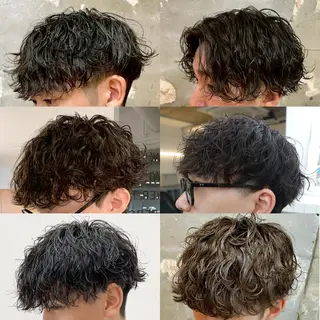 ショート カラー メンズ なりたひろと / 波巻き/ツイスパのヘアスタイル