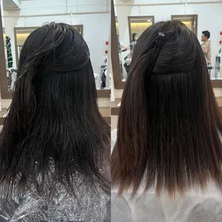 ボブ/暖色カラー コウボヒカルのヘアスタイル