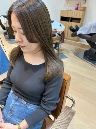 セミロング カラー luve heart's And Be  minamisemba所属・脇坂 佳世の眉毛・アイブロウイメージ
