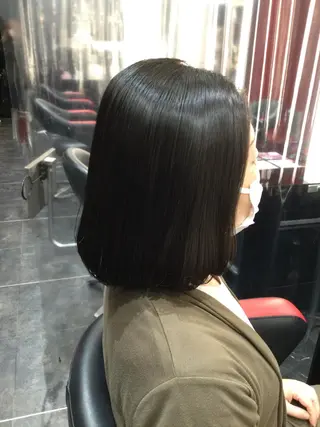 ミディアム パーマ Annon プライベートサロンのヘアスタイル