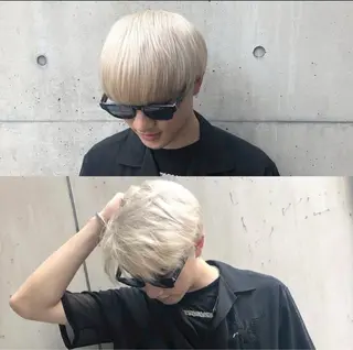 カラー パーマ メンズ 因幡 颯のヘアスタイル