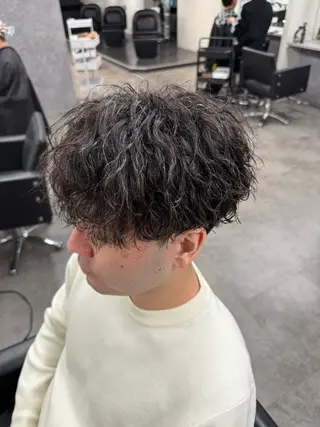 パーマ メンズ 立川韓国ヘア🇰🇷 ニュアンスパーマ安井のヘアスタイル