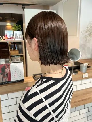 ショート カラー 透明感カラー/ボブ /ショート/小由葵のヘアスタイル