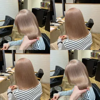 ミディアム カラー 艶カラー/韓国顔周り 🎀mamiのヘアスタイル