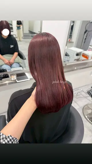 ロング ParveMix 宮﨑 梨里のヘアスタイル