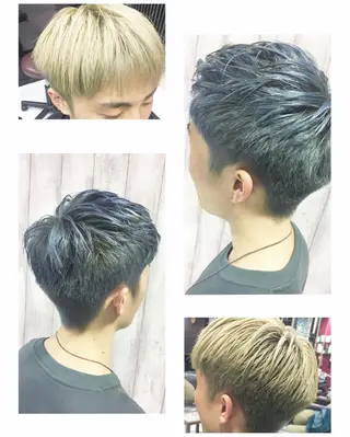 ショート カラー パーマ メンズ boutique misakiのヘアスタイル