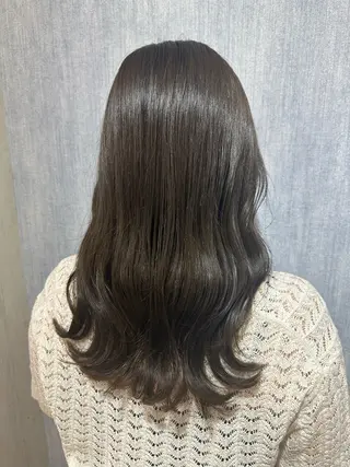 セミロング カラー 💓永坂　美由紀💓 Aujuaソムリエのヘアスタイル