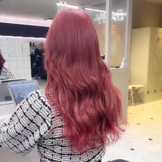 セミロング カラー 透明感/艶髪/💖 トレンドスタイル💖のヘアスタイル