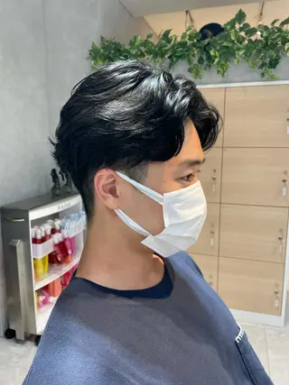 ショート パーマ メンズ 若林 良のヘアスタイル