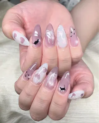 ネイル アヤメネイル 最新チップスカルプのネイルデザイン