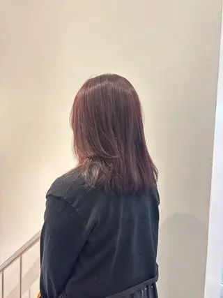 セミロング 鍋嶋 涼香のヘアスタイル