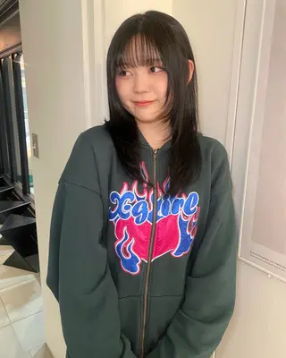 セミロング カラー riria/ボブ /ブラウンカラー🎀のヘアスタイル