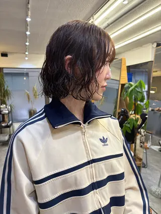 ミディアム パーマ sakura🌸 レイヤー/韓国ヘアのヘアスタイル