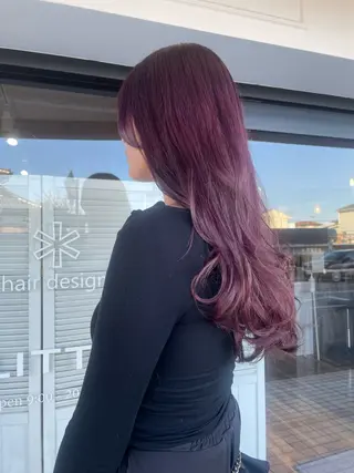 ロング GLITTER赤塚店所属・GLITTER ハイ トーン🎀北野佑季のヘアスタイル