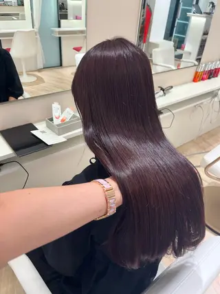 ロング カラー Parve Mix 森 美遥🇰🇷🩶のヘアスタイル