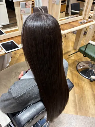 ロング 辻　メンズカット ハイライトカラーのヘアスタイル