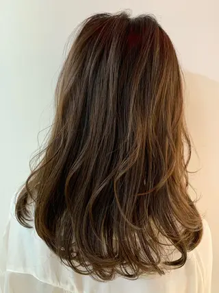 ミディアム カラー なりたいが叶う ながしまじゅんきのヘアスタイル