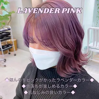 ミディアム カラー 岡野 静華のヘアスタイル