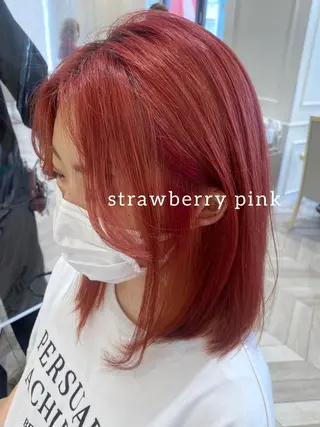 ミディアム カラー ベージュ/レイヤー カット🤍Rieのヘアスタイル