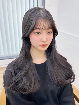 ロング 美髪縮毛矯正🫧 艶カラー/スズカのヘアスタイル