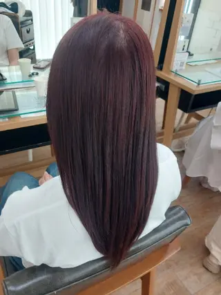 カラー 韓国風ヘアカラー🩵 Rimina💜🪽のヘアスタイル