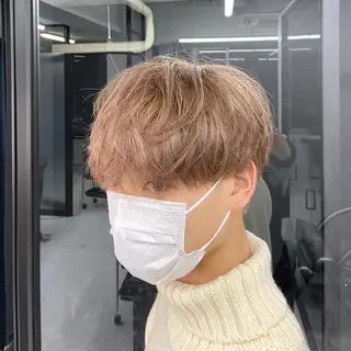 ショート カラー メンズ ミルボンAujua認定サロン Ria  OSAKA 梅田所属・メンズ特化/ マンツーマン/Ryuのヘアスタイル