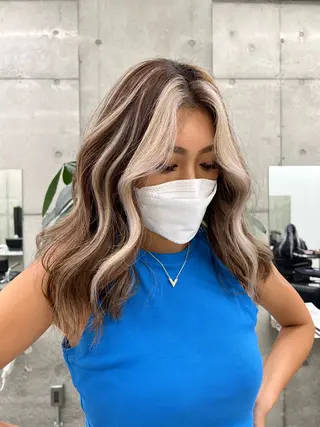 ロング カラー LINOET名古屋所属・齋藤 梨乃のヘアスタイル