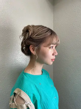 セミロング カラー ヘアアレンジ men'scut募集 /艶カラー/上杉健太のヘアスタイル