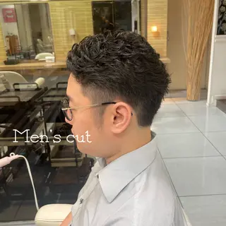 メンズ ダウンパーマ特化💎 ボブ・レイヤーりなのヘアスタイル