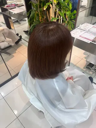 ミディアム 石渡 瑠菜のヘアスタイル