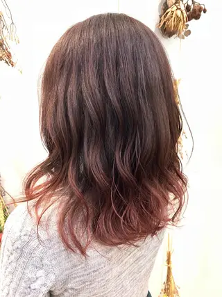 セミロング 縮毛矯正/髪質改善 /韓国風　山川春輝のヘアスタイル