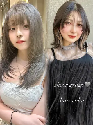 ミディアム カラー ❣️韓国レイヤー ❣️渡部晃輝のヘアスタイル