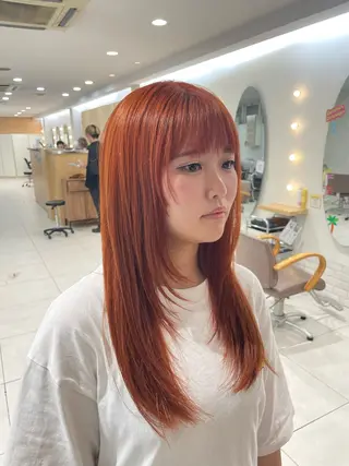ロング ❤︎韓国レイヤー❤︎ アカリのヘアスタイル