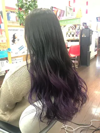 ロング ゆぴ☾‪/推しカラー /ハイトーンのヘアスタイル