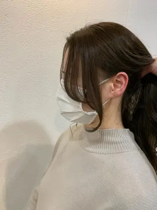 ロング カラー 中津No.1髪質改善 店長✨透ける暗髪のヘアスタイル